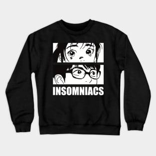 Aesthetic Isaki x Ganta from Insomniacs After School or Kimi wa Houkago Insomnia Anime and Manga Characters Crewneck Sweatshirt